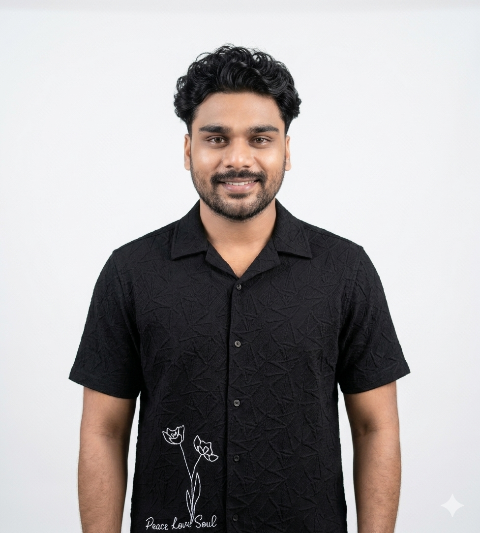 Textured Seersucker Camp Collar Shirt with "Peace Love Soul" Graphic