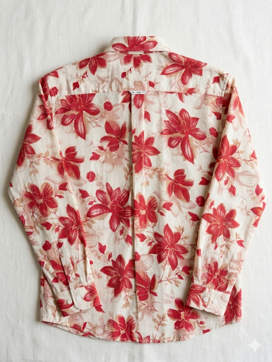 Torrez Men's Textured Floral Casual Button-Down Shirt