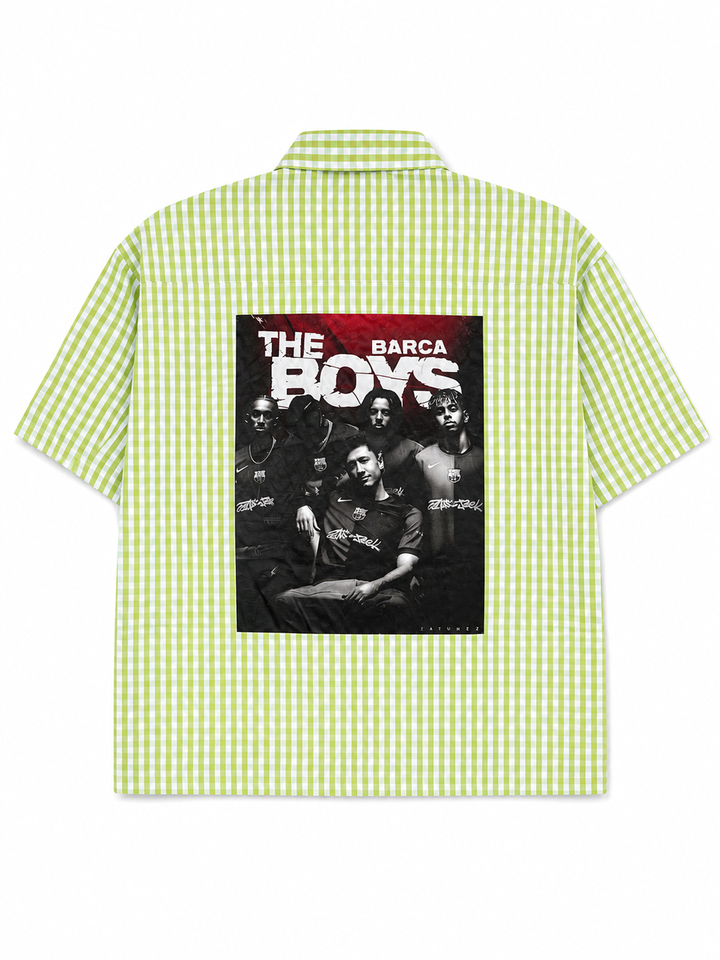 FC Barcelona "The Boys" Gingham Casual Shirt.