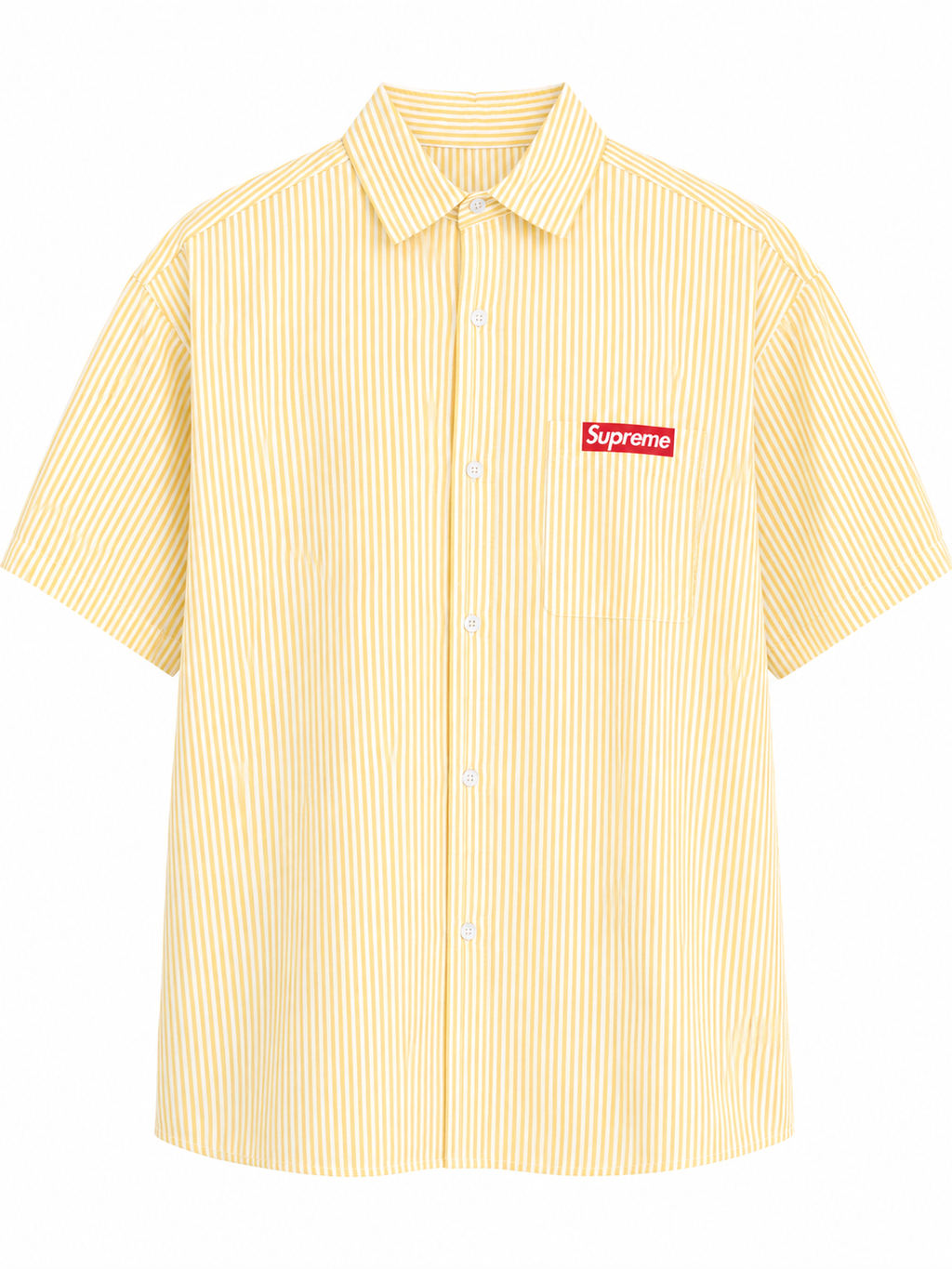 Streetwear Marketplace (Highly Searchable) Supreme x Tyler, The Creator "Don't Tap The Glass" Striped Shirt - Yellow/White (2025)