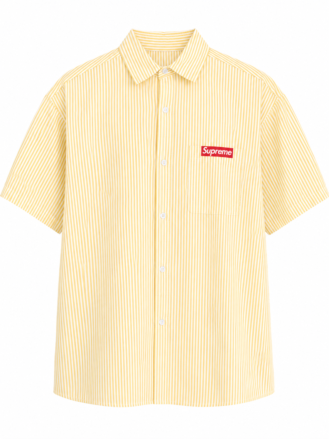 Streetwear Marketplace (Highly Searchable) Supreme x Tyler, The Creator "Don't Tap The Glass" Striped Shirt - Yellow/White (2025)