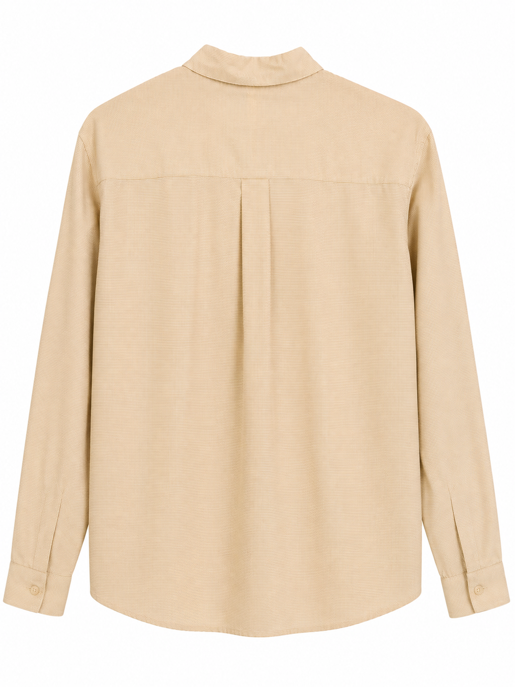 Classic Beige Micro Check Formal Shirt